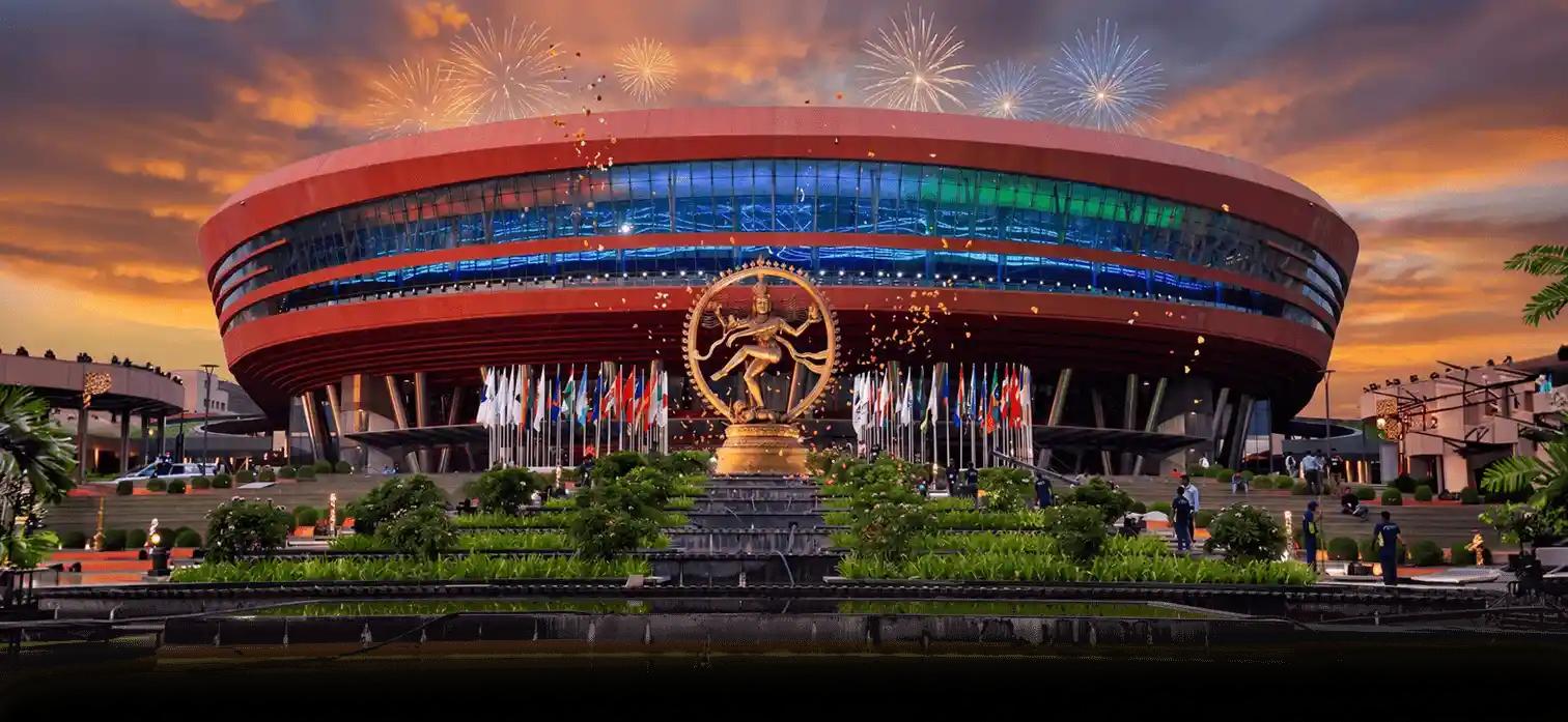 Chinmaya Amrit Mahotsav 2026 Grand Global Sammelan at Bharat Mandapam, New Delhi, celebrating 75 years of Chinmaya Mission from 23–25 October 2026